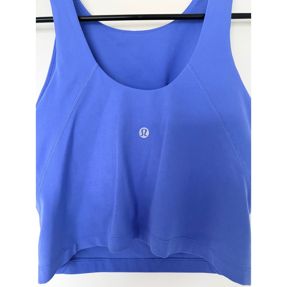Lululemon Align High-Neck Tank Top Size 4 Periwinkle Blue W1DKES Nulu Yoga Sport - Picture 3 of 4